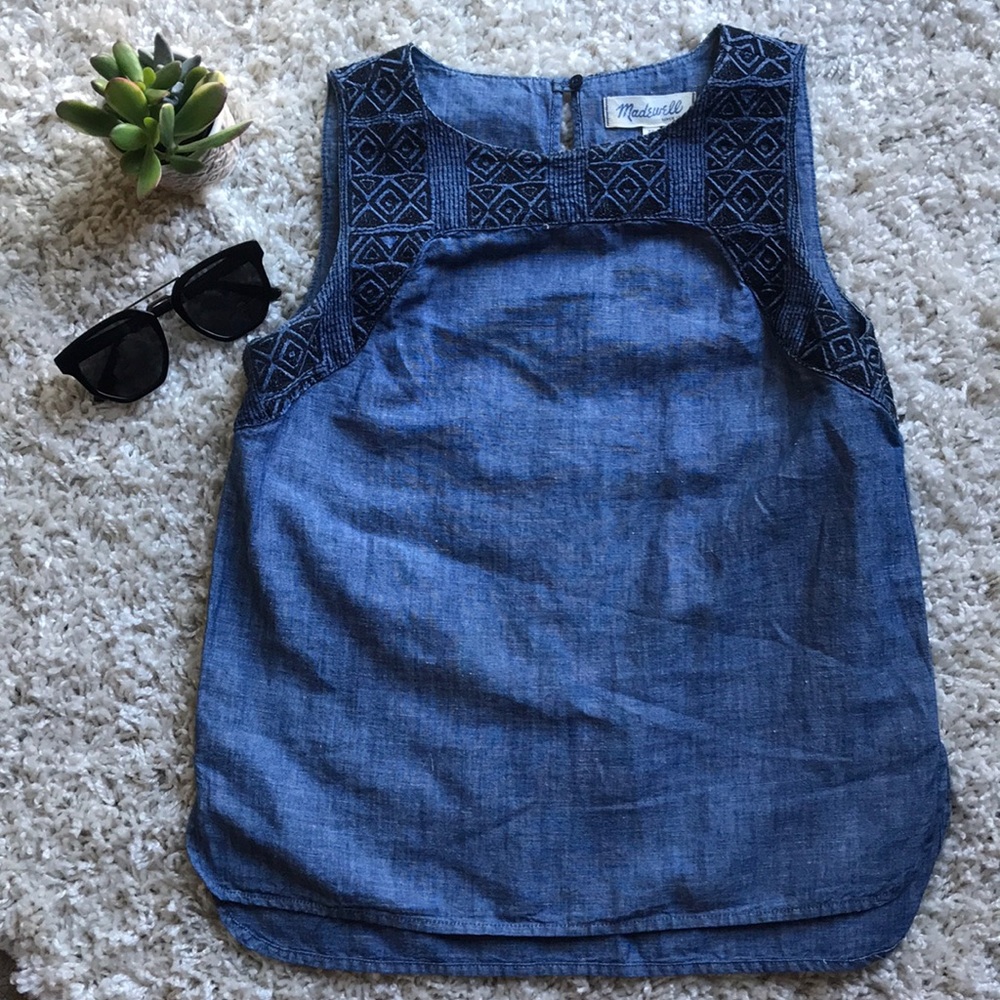 Madewell Chambray Tunic Top